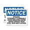 Signmission Ethanol Extremely Flammable Avoid Breathing OSHA Notice Sign, Plastic, 14in W x 10in L, 2PK OS-2PACK-NS-P-1014-L-12178 - alternate 1